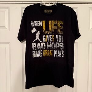 ⭐️ Baseballism Black Graphic Tee